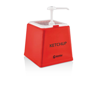 Ketchup Dispenser with Stand Red PP/ABS