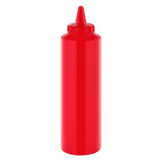 Dyspenser do sosów 750 ml, polipropylen, czerwony